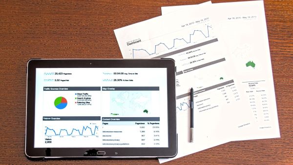 data visualisation on screen