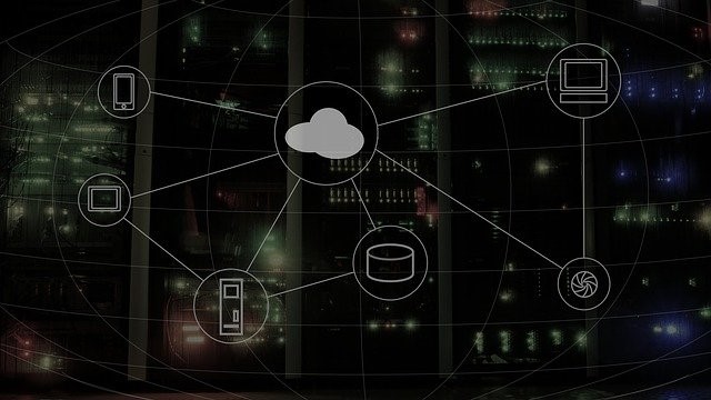 Cloud computing network diagram