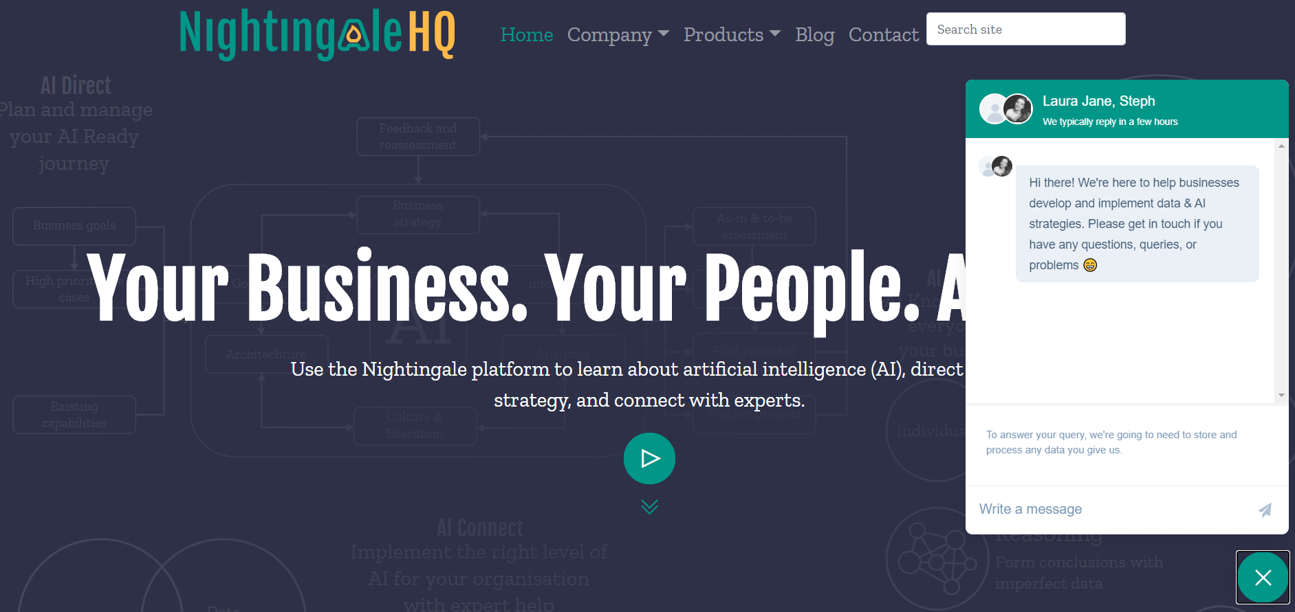 Styled and Embedded Chatbot.PNG